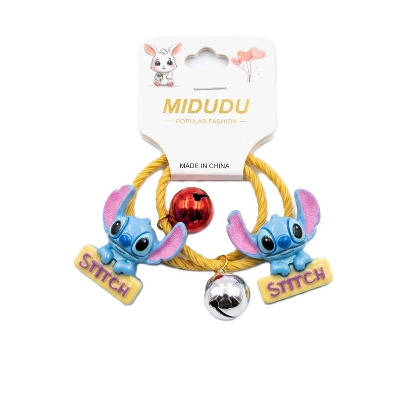 کش مو دخترانه مدل کرومی کد STITCH مجموعه 2 عددی