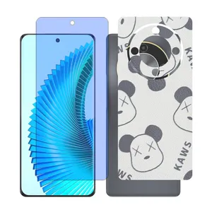 Glass together model anti blue screen protector suitable for Honor X9b mobile phone with back cover sticker