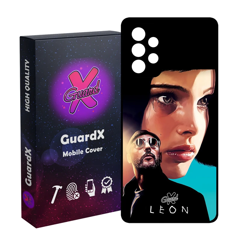 کاور گارد ایکس طرح Leon مدل Glass10322 مناسب برای گوشی موبایل سامسونگ Galaxy A32 4G