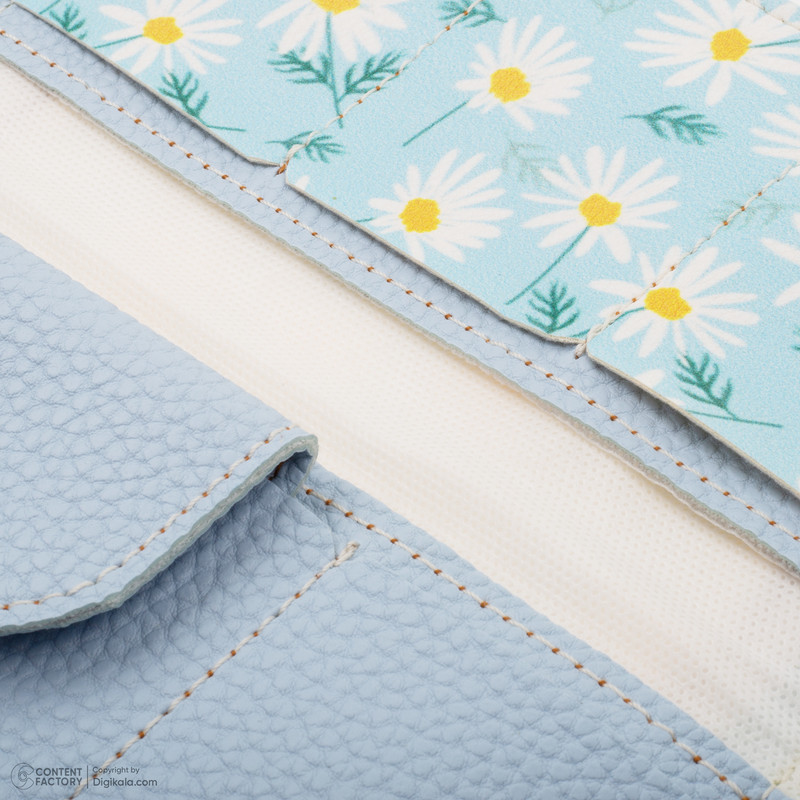 کیف پول زنانه طرح گل بابونه مدل WPA041203