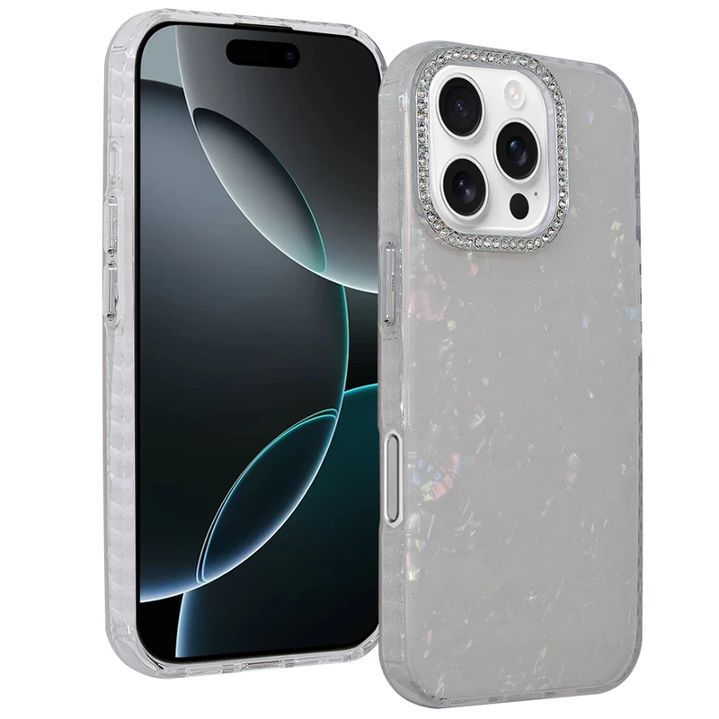 کاور کریتیو مدل ماربل یخی مناسب برای گوشی موبایل اپل Iphone 16pro