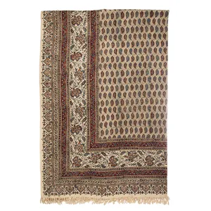 سفره قلمکار ممتاز اثر عطریان مدل دو رویه طرح 20 سایز 135 × 200 سانتی متر
