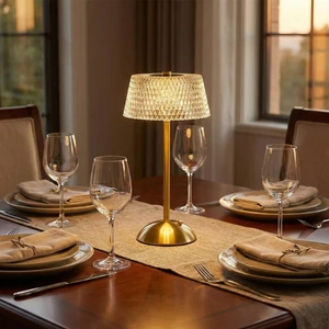 آباژور رومیزی مدل شارژی دایمند