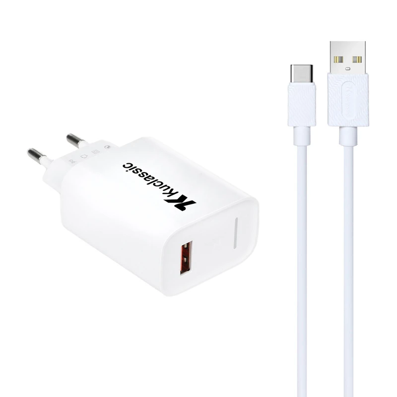 شارژر دیواری 20 وات کوکلاسیک مدل C-3 به همراه کابل USB-C