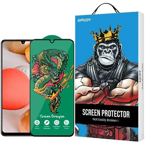 Epicoy Glass Screen Protector Green Dragon ExplosionProof For Samsung Galaxy A42 5G/A32 5G/A22 5G/A12 Nacho/A12 4G/A20s 4G