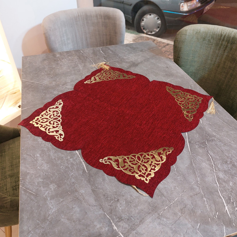 رومیزی طرح داماس کد 60cm