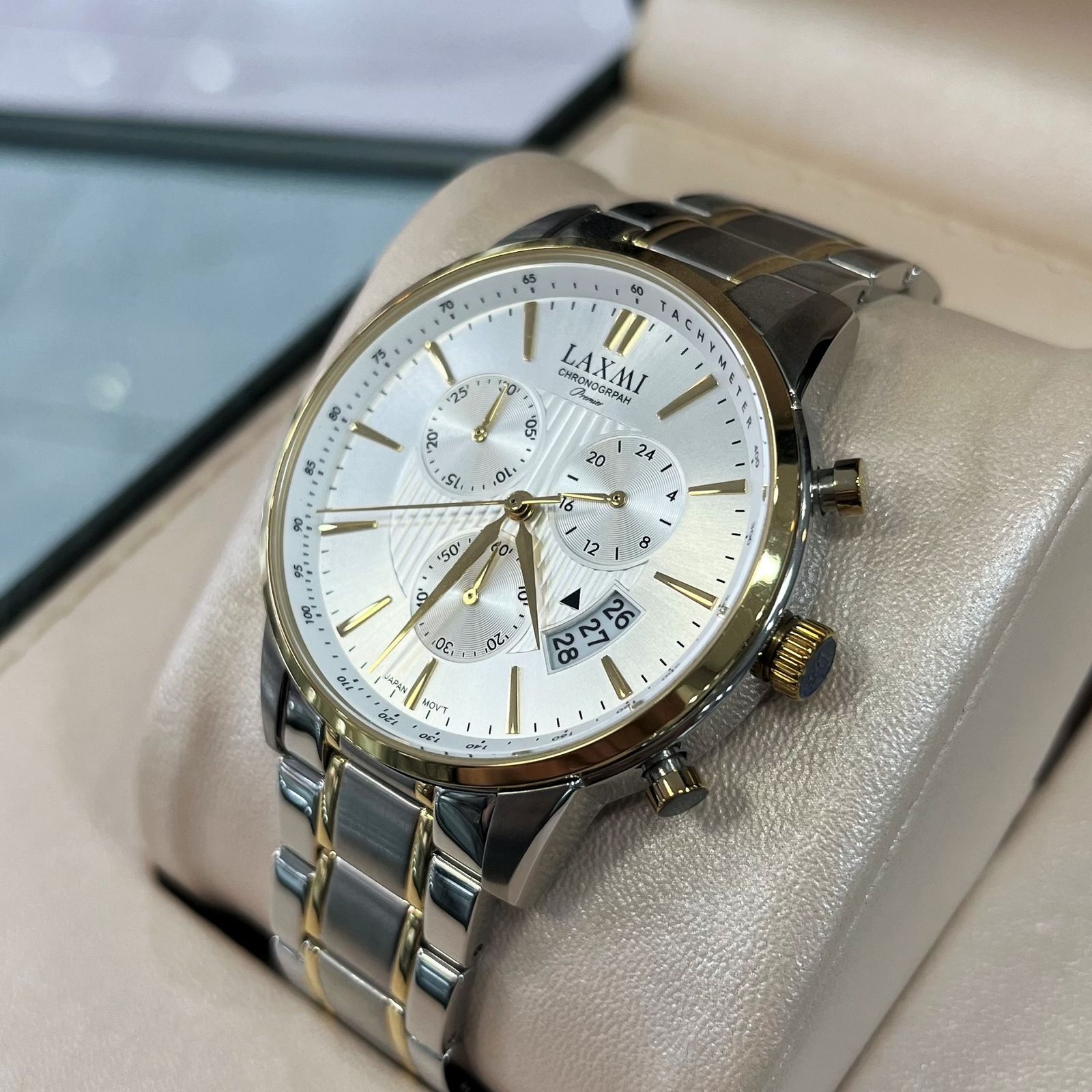 ست ساعت مچی عقربه ای زنانه و مردانه لاکسمی مدل 8534G - 8534L -  - 3