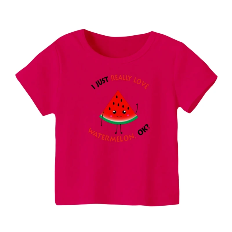 تی شرت آستین کوتاه بچگانه مدل هندوانه یلدایی کد 58