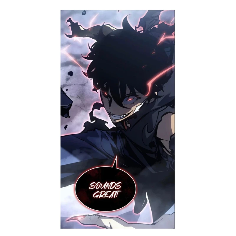 استیکر لپ تاپ و موبایل مدل انیمه طرح سولو لولینگ سونگ جین وو solo leveling sung jin woo کد 515