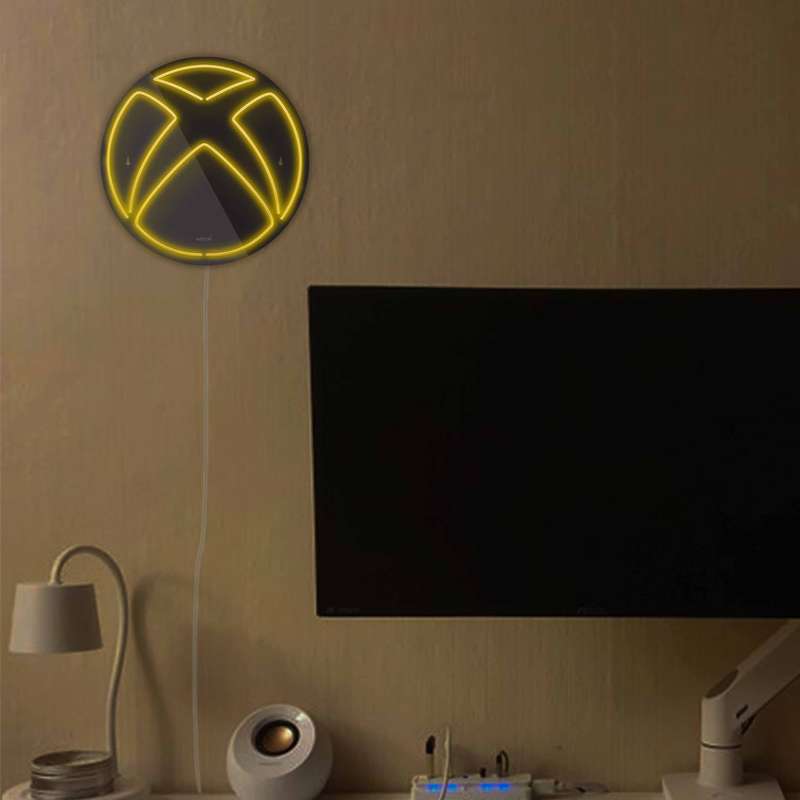 چراغ دیواری نئون دیزاین مدل Xbox-BL_YL