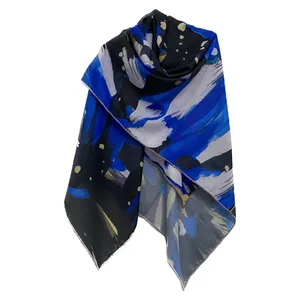 روسری زنانه مدل نخی چهارفصل قواره بزرگ کد 1820