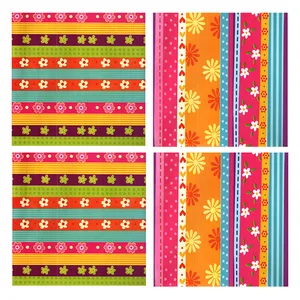 کاغذ کادو مدل گل کد 1819 بسته 4 عددی