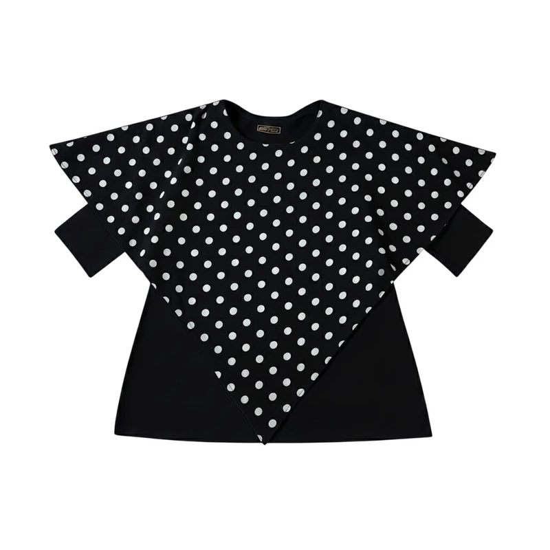 بلوز آستین سه ربع یقه گرد زنانه مدل VFR-548