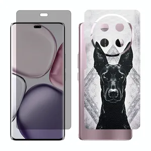 Glass Together model privacy screen protector suitable for Honor X9c mobile phone with back cover sticker