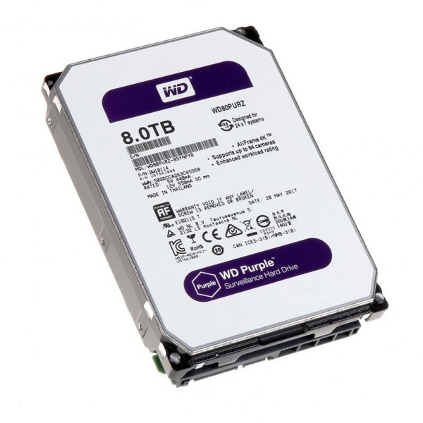 هارد اینترنال وسترن دیجیتال مدل WD8001PURA-64B6VY0 ظرفیت 8 ترابایت