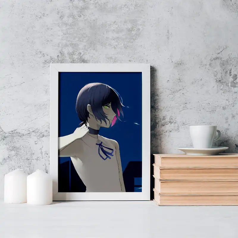 تابلو خندالو مدل ریزه انیمه مرد اره ای کد 17941