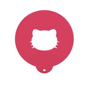 شابلون تزیین قهوه مدل kitty