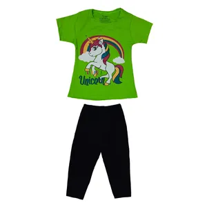 ست تی شرت و شلوارک دخترانه مدل 05 ک Z85