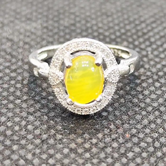 انگشتر نقره زنانه مدل عقیق شرف شمس کد 21