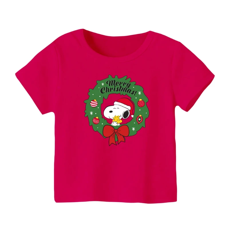 تی شرت آستین کوتاه بچگانه مدل اسنوپی کریسمس کد 5