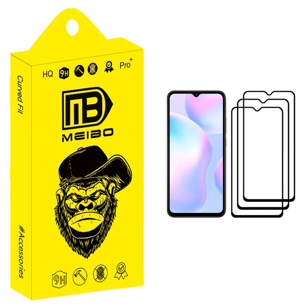محافظ صفحه نمایش میبو مدل +MHD مناسب برای گوشی موبایل شیائومی Redmi 9A بسته سه عددی