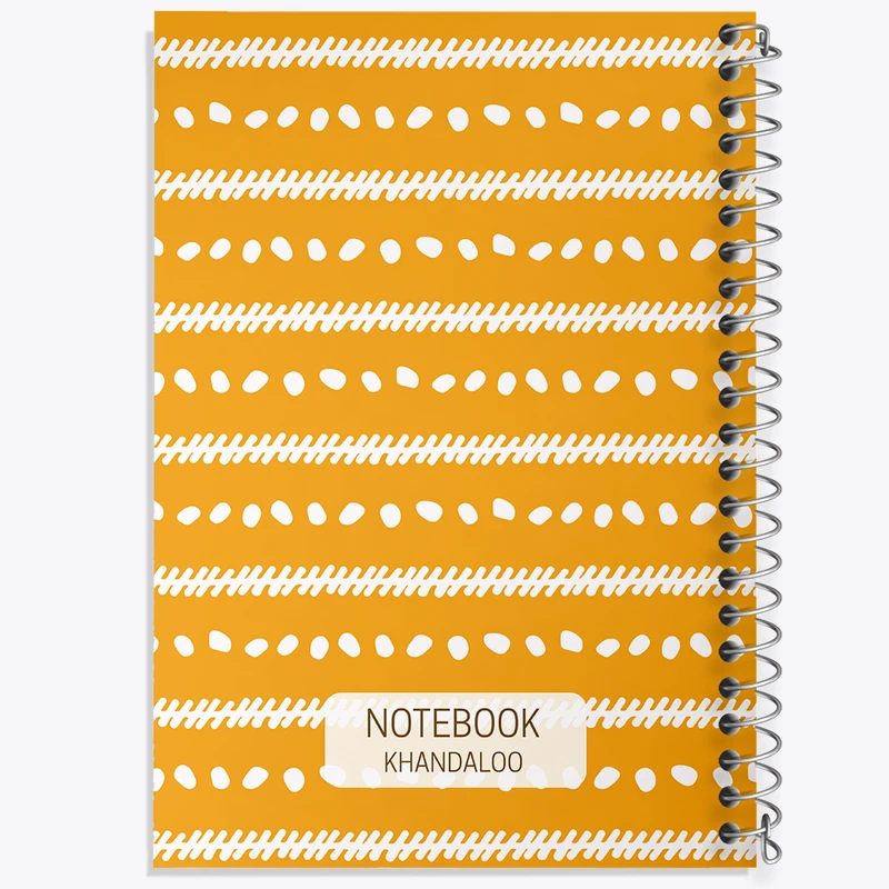 دفتر شطرنجی 50 برگ خندالو مدل پترن فانتزی کد N690