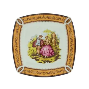 بشقاب شرکت صنایع چینی تقدیس  مدل کنتسی 17 بسته 6 عددی