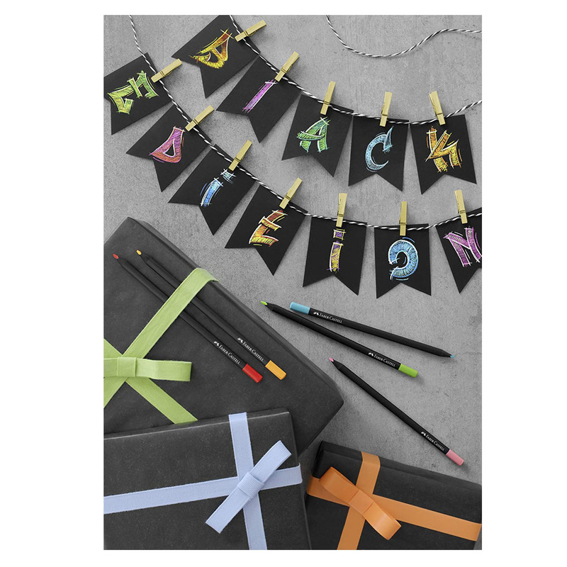 مداد رنگی24 رنگ فابر کاستل مدل بلک ادیشن