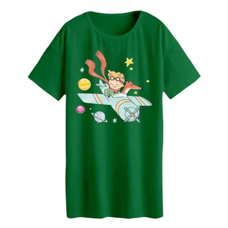 تی شرت لانگ زنانه مدل  شازده کوچولو