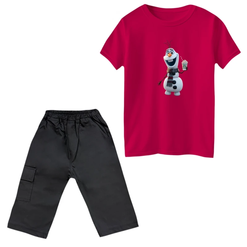 ست تی‌شرت و شلوارک پسرانه مدل 02 