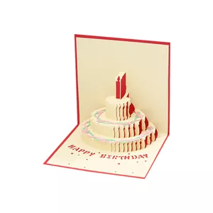 کارت پستال مدل سه بعدی طرح Happy Birthday کد 01