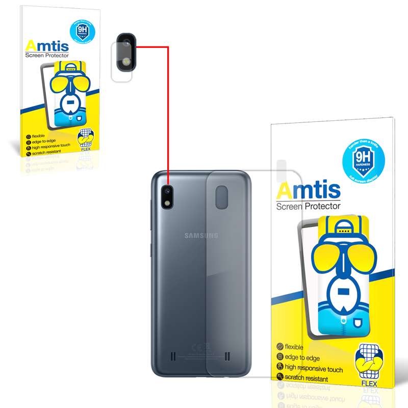 محافظ لنز دوربین امتیس مدل A10 مناسب برای گوشی موبایل سامسونگ GALAXY A10 به همراه محافظ پشت گوشی