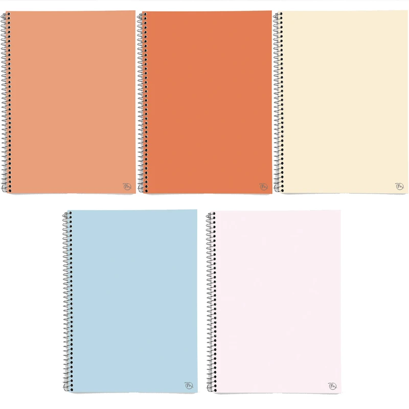 دفتر مشق 50 برگ مدوپد طرح ساده کد BD10184 مجموعه 5 عددی