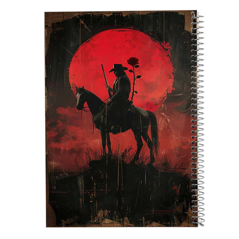 دفتر ژورنال نویسی 50 برگ مدوپد مدل نقطه ای طرح رد دد red dead کد DF13523