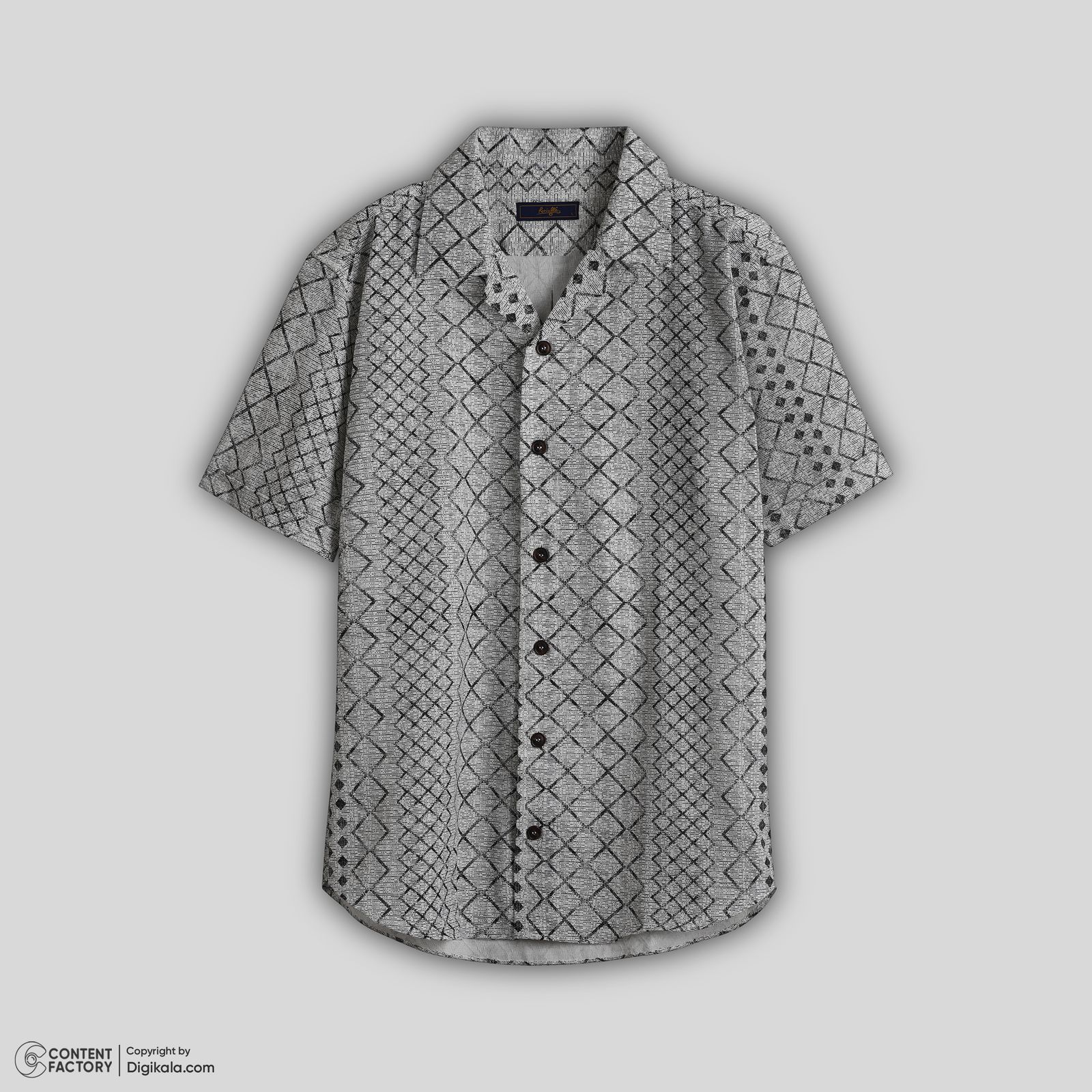 پیراهن آستین کوتاه یقه برگردان مردانه فریولی مدل 111200102 -  - 2