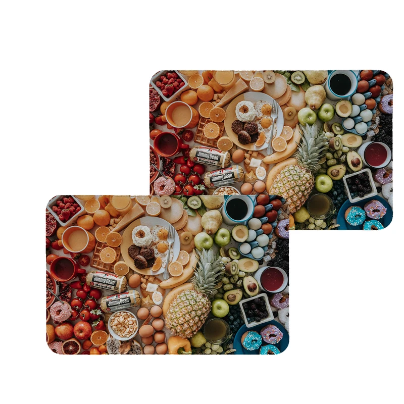 زیربشقابی طرح عصرانه کد 8537 مجموعه 2 عددی