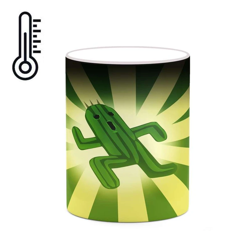 ماگ حرارتی کاکتی مدل نقاشی کارتونی کد mgh18711