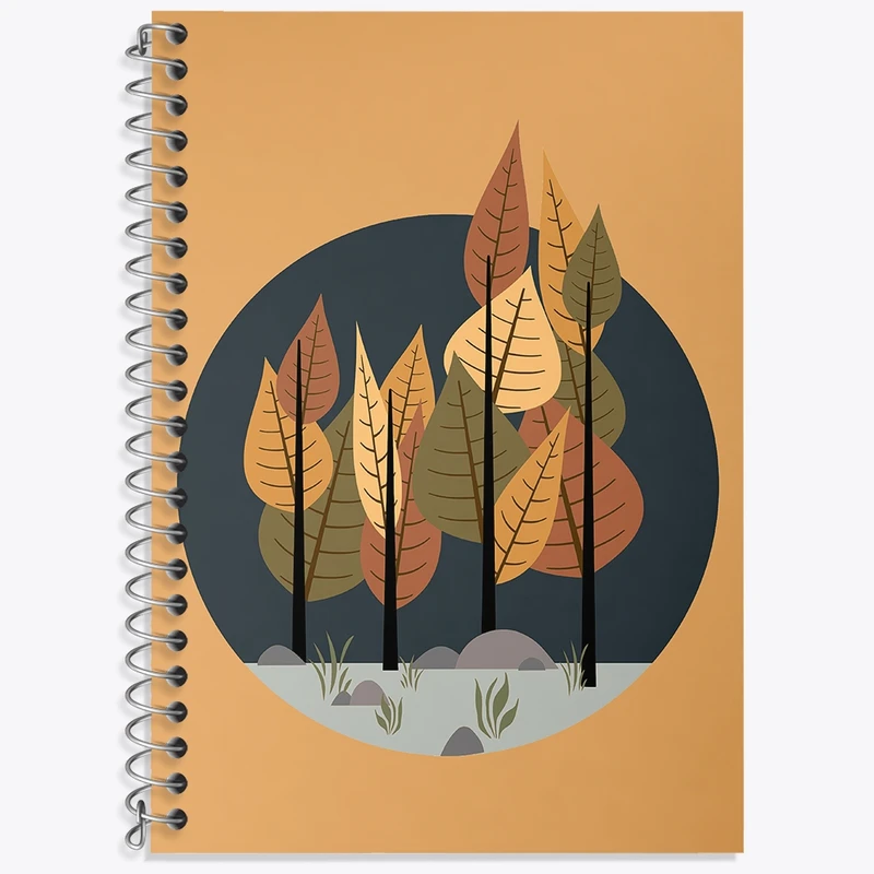 دفتر لغت 50 برگ خندالو طرح پاییز کد N9