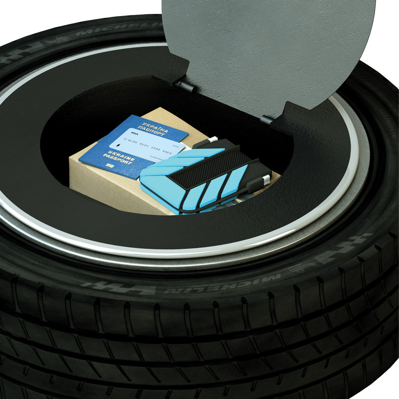 گاوصندوق خودرو سدید مدل محافظ زاپاس 16-14 گاوصندوق خودرو سدید مدل محافظ زاپاس 16-14