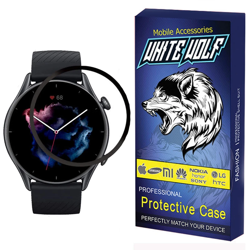 محافظ صفحه نمایش وایت ولف مدل W-PWM مناسب برای ساعت هوشمند امیزفیت Amazfit GTR 3