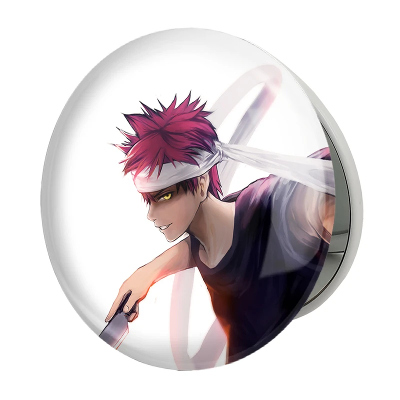 آینه جیبی خندالو طرح سوما انیمه جنگ غذاها Food Wars مدل تاشو کد 17044 