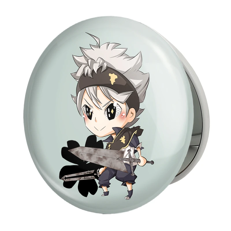 آینه جیبی خندالو طرح آستا انیمه بلک کلاور Black Clover مدل تاشو کد 10262 