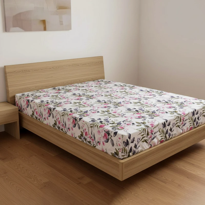 ملحفه فیلور آدنو مدل گلسار کد FI48 دو نفره سایز 200x160 سانتی‌متر