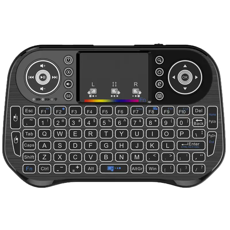 مینی کیبورد بی سیم مدل 7colors backlight