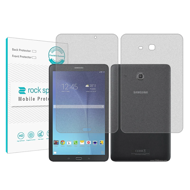 محافظ صفحه نمایش مات راک اسپیس مدل HyMTT مناسب برای تبلت سامسونگ Galaxy Tab E 9.6 به همراه محافظ پشت تبلت