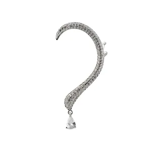 گوشواره دخترانه مدل ایرکاف نگینی