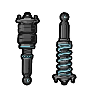 برچسب بدنه موتور سیکلت طرح کمک فنر کد 01