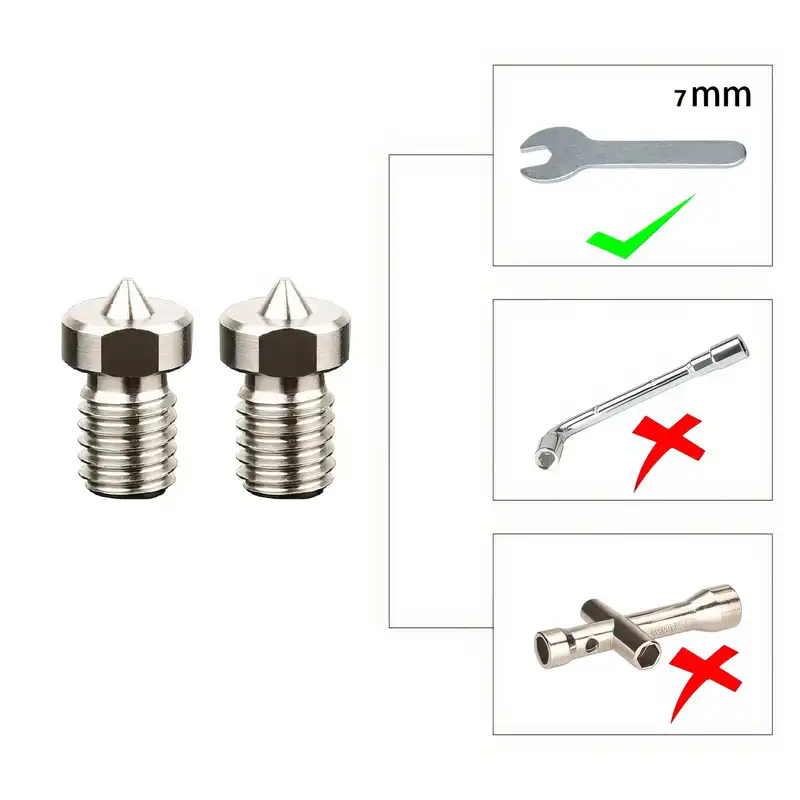 نازل پرینتر سه بعدی مدل TITANIUM04 کد 0.4