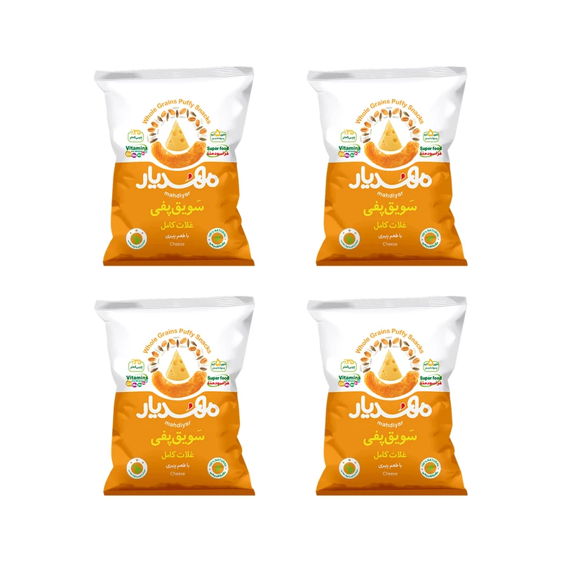 بسته 4 عددی سویق پفی غلات پنیری