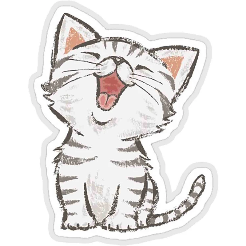 استیکر لپ تاپ طرح american shorthair happy کدST55